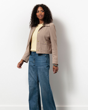 Hilly pocket jacket Zand