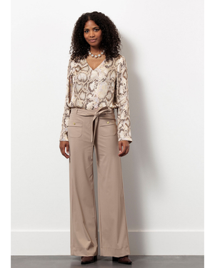 Penny bonded trousers Zand
