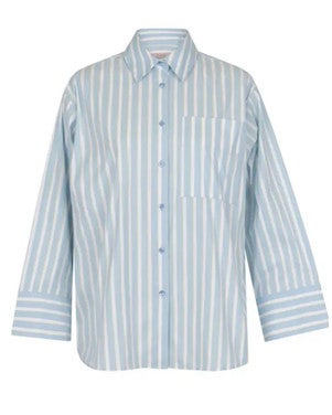 Erin stripe blouse Blauw