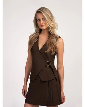 Oxford Skirt Bruin 1