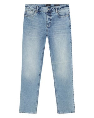 2612 Straight Wide Fit Jeans Blauw