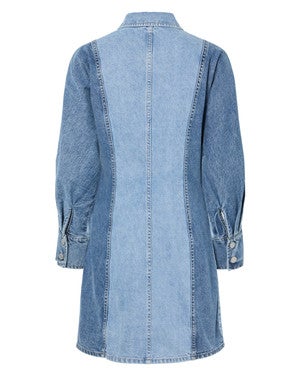 YASFARO LS DENIM DRESS Blauw