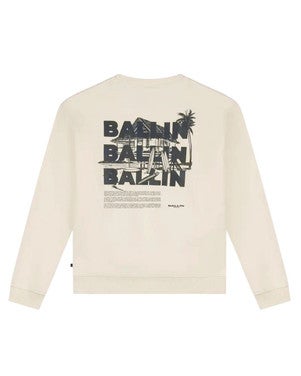 Junior Surfers Paradise House Crewneck Sweater Ecru