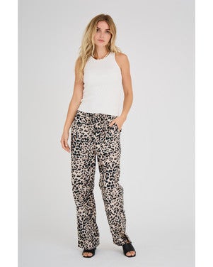 Rib knit tank top Wit 1