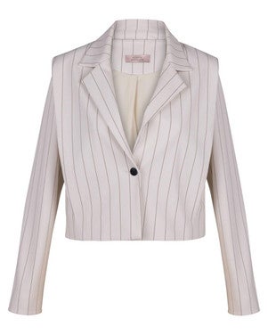 Clio bonded pinstripe jacket Off White