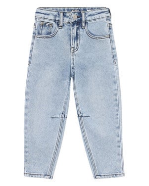 Denim Barrel Fit Blauw