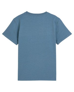 Front artwork regularfit Tshirt Blauw