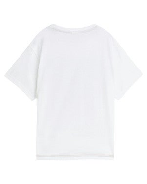 Front artwork relaxedfit Tshirt Wit 1