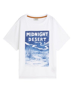 Front artwork relaxedfit Tshirt Wit 1
