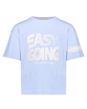 T-shirt easy going Licht Blauw