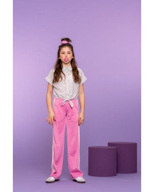 Track pants stripe Roze
