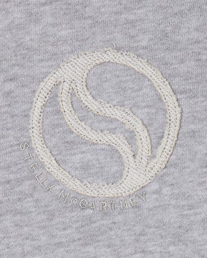 Sweatshirt Shortsleeve Zipper Grijs