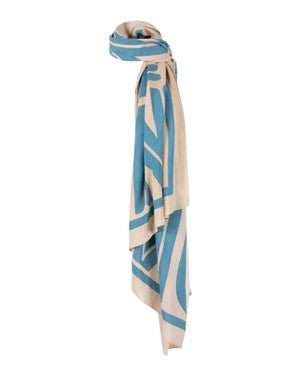 SCARF VTT 904 printed Blauw