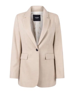 NEVRA BLAZER 282 oversized long sleeve printed lining Zand