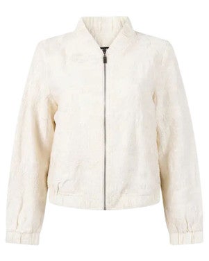 SHANTI JASJE PE 275 bomber long sleeve embroidery Off White