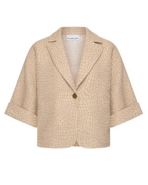 Blazer Pien Croco Zand