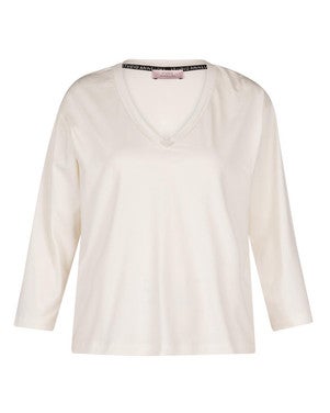 Fiore LS t-shirt Off White