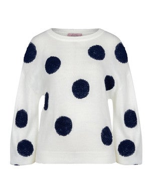Eliza dot pullover Off White