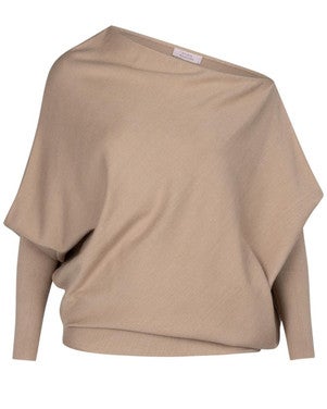 Linde pullover off-shoulder Beige