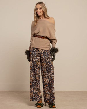 Linde pullover off-shoulder Beige