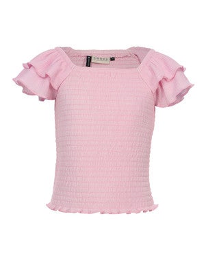 10sixteen Top SS Smock Roze