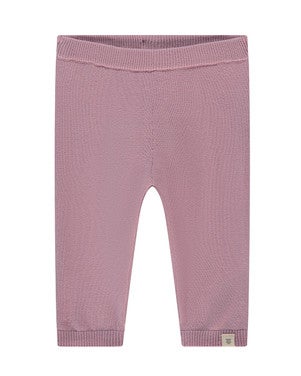 baby pants knit spring roses Roze