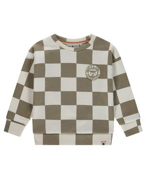 boys sweatshirt blocked sand Zand
