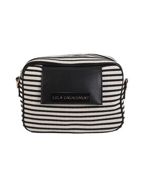 Striped Crossbody Bag Zwart 1