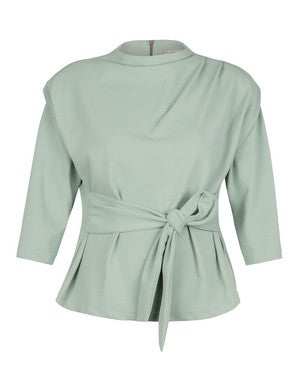 Hailey twill top Groen