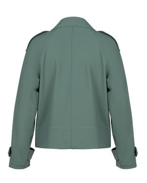 Cato bonded trenchcoat Groen