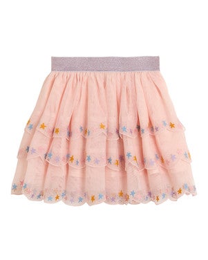 Skirt Tule Layered Stars Roze