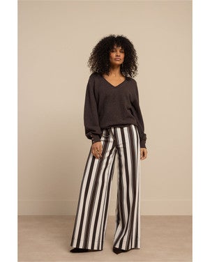 Nika structure pullover Bruin 1