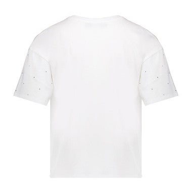 T-shirt rhinestones Off White