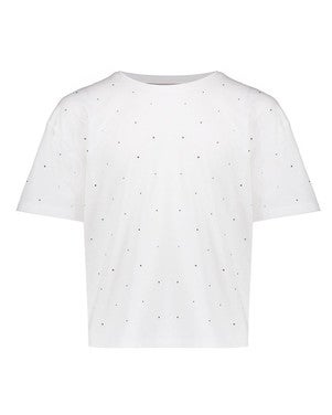 T-shirt rhinestones Off White