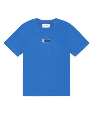 Sport Logo T-Shirt Backprint Blauw