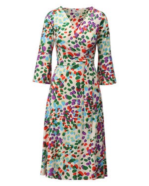 C116 Midi jurk met design Multi