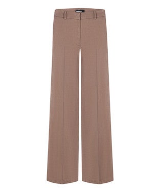 Mira Wide Leg Pantalon Bruin 1