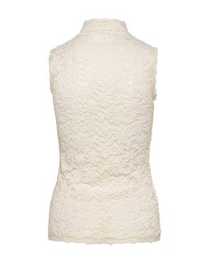 RWDelicia SL Lace Top Ecru