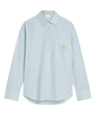 NEVEAH oversized blouse met sjaaltje Licht Blauw