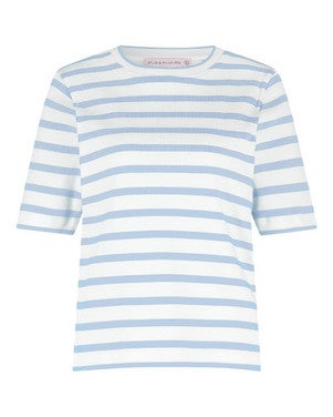 Annika stripe t-shirt Licht Blauw