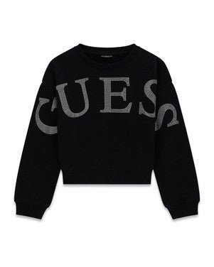 LS Active Sweater Logo Sleeves Zwart 1