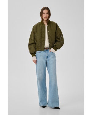 HelgaMW Short Bomber Jacket Groen