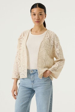 O260051 Ladies cardigan Ecru