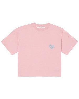 Detailed Printed Tee Roze