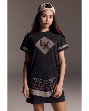 kids knitted t-shirt dress Grijs