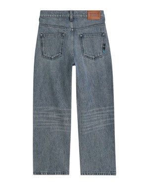 The Daze super wide leg jeans Blauw