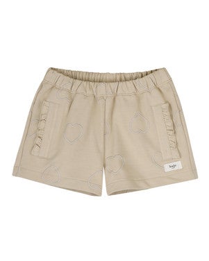 Vay Hearts Sweatshorts Beige