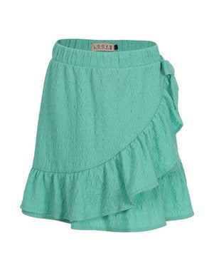 Little Crinckle Skirt Ruffle Groen