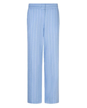 Trousers linen Blauw