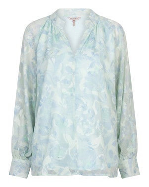 Blouse bow Shadow Licht Blauw